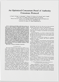 An Optimized Concurrent Proof of Authority Consensus Protocol